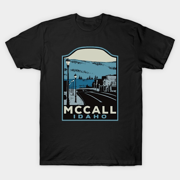 McCall Idaho Vintage T-Shirt by HalpinDesign